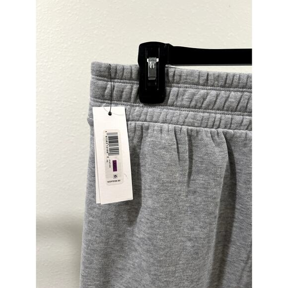 Calvin Klein Performance Womens Eco Fleece Logo Stripe Grey Heather Pants 2XL - Picture 5 of 7